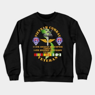 Vietnam Combat Veteran - 174th AHC w 14th Avn Bn Crewneck Sweatshirt